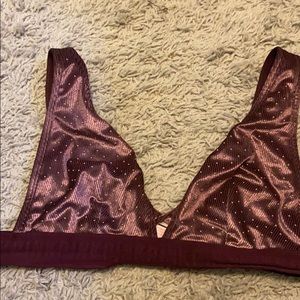 Sequenced pink maroon bralet